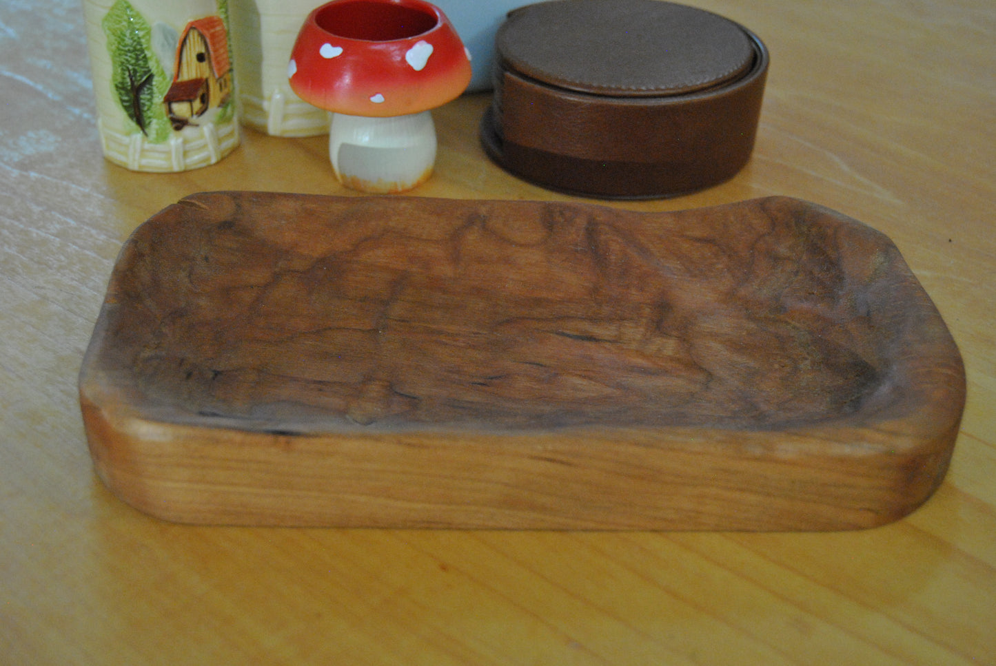 Hand-Carved Hardwood Tray